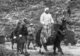 India / Bhutan: Jawaharlal Nehru riding a yak in Bhutan, 1956